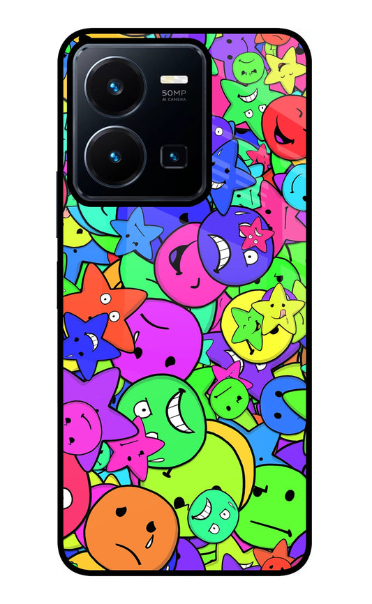 Fun Doodle Vivo Y35 Glass Case