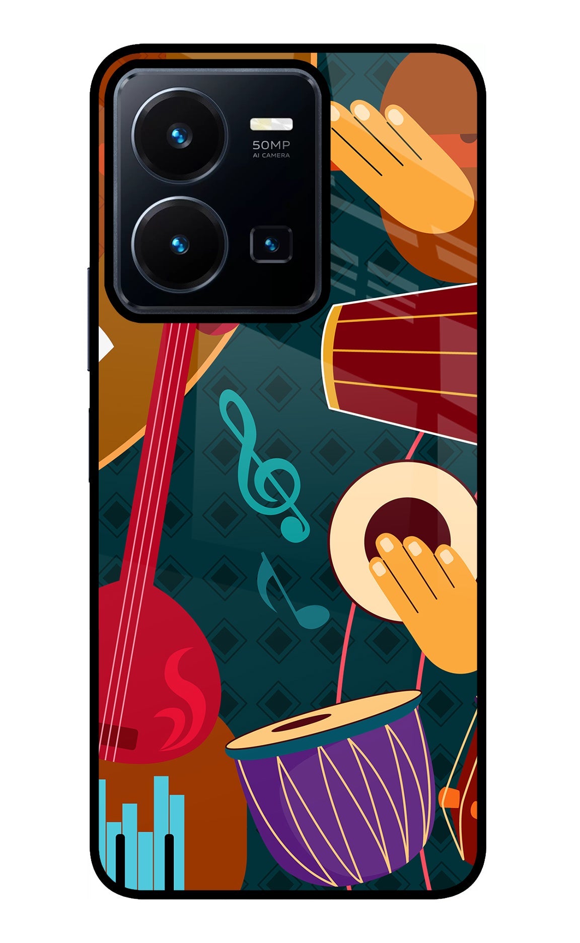 Music Instrument Vivo Y35 Back Cover