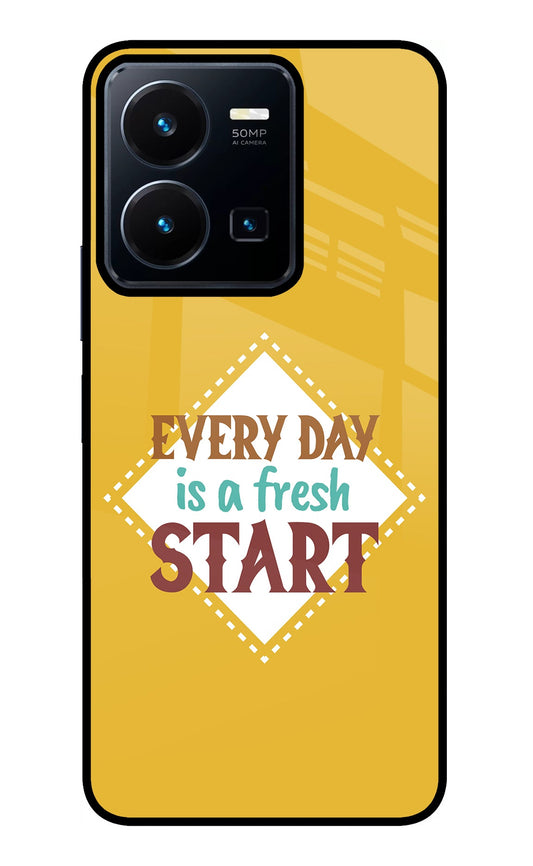 Every day is a Fresh Start Vivo Y35 Glass Case