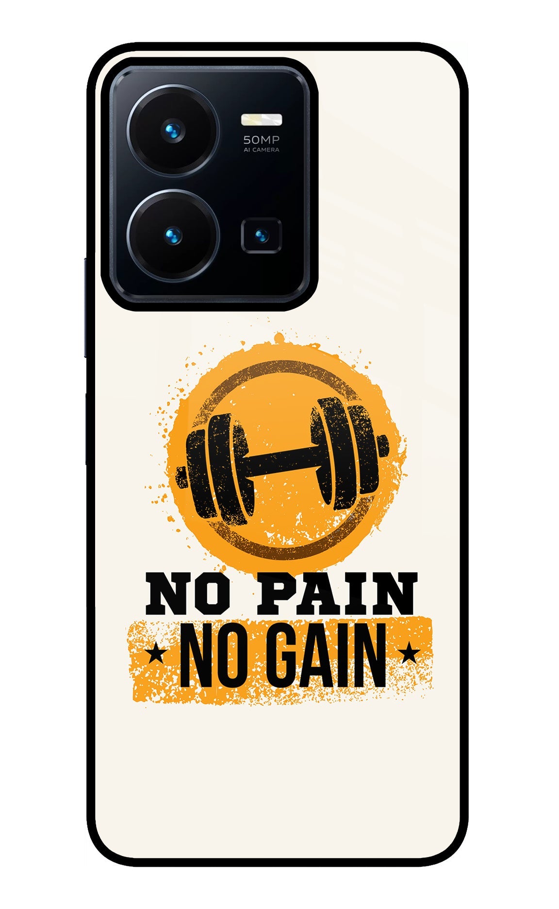 No Pain No Gain Vivo Y35 Back Cover