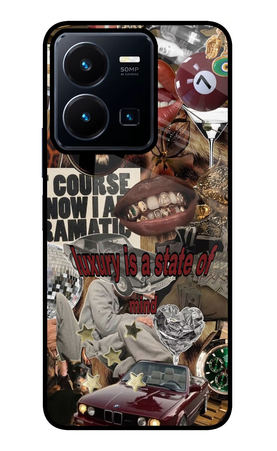 Luxury Vivo Y35 Glass Case