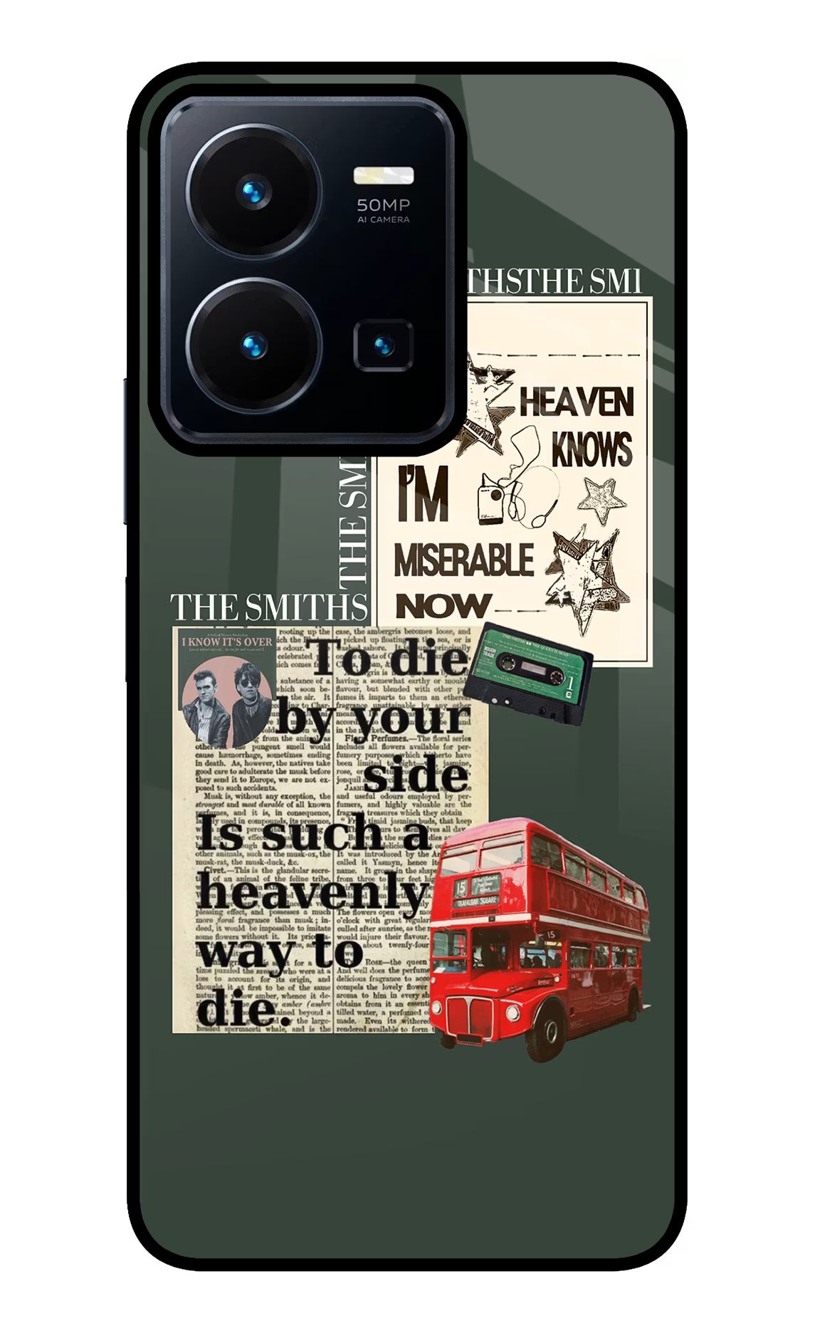 The Smiths Vivo Y35 Glass Case Back Cover by Casekaro