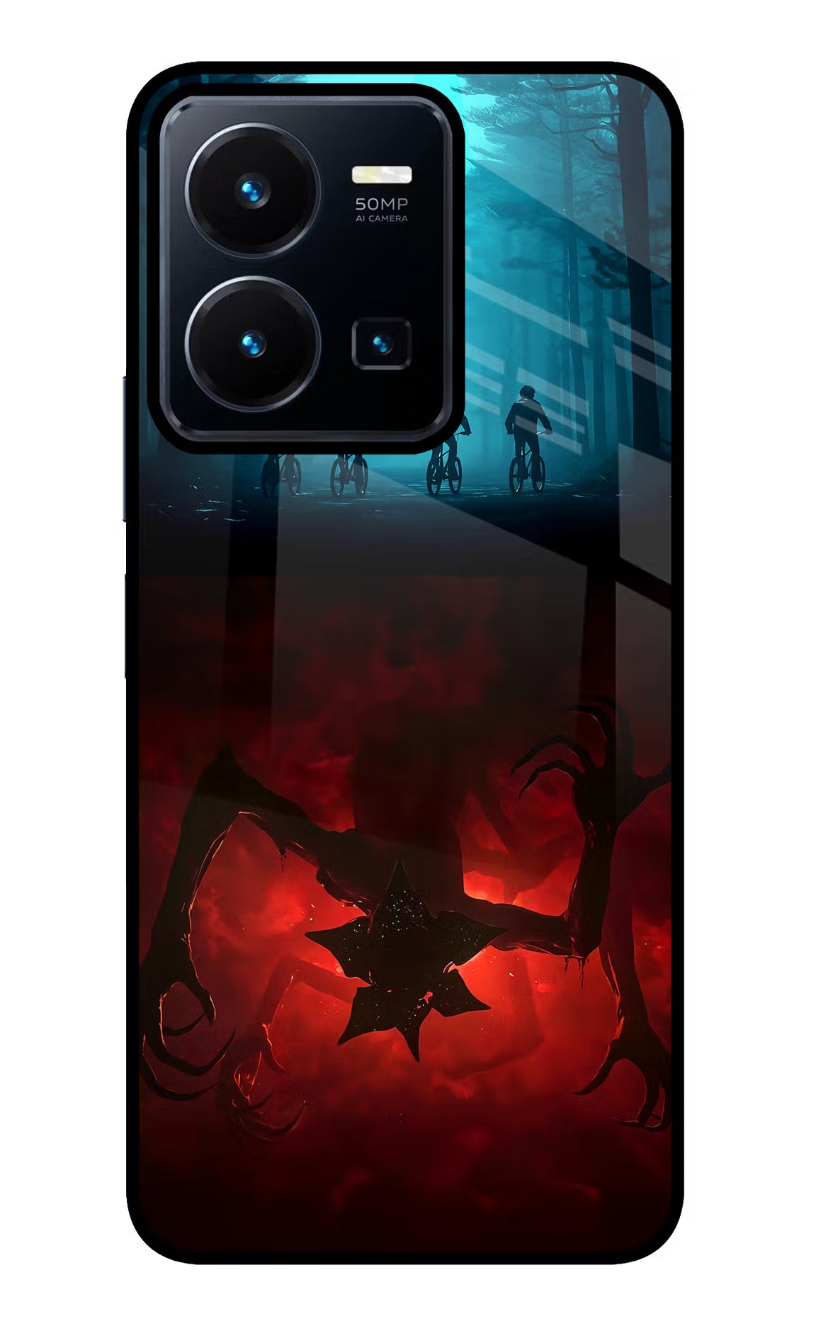 Ordinary Things Downside Up Vivo Y35 Glass Case Back Cover by Casekaro