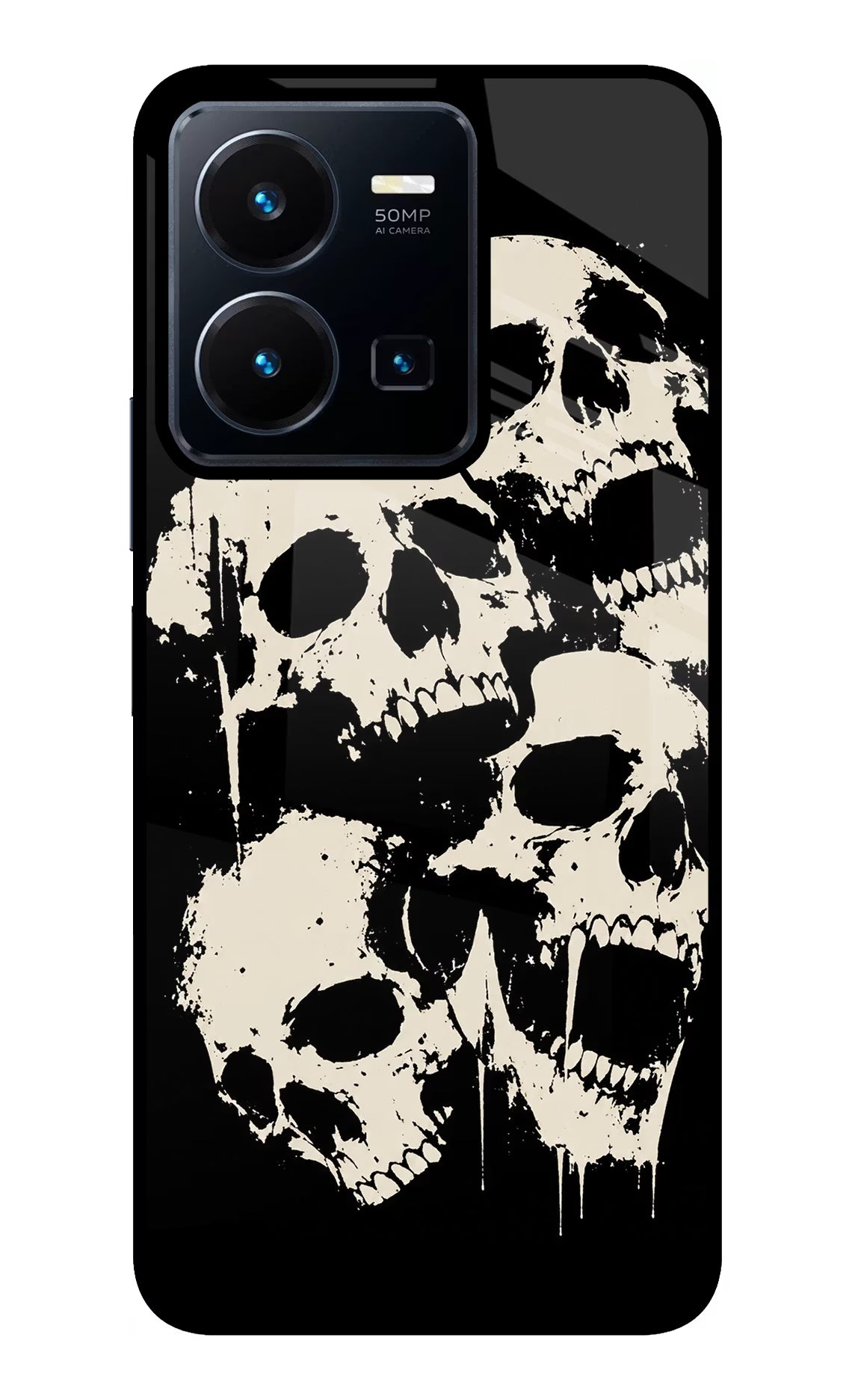 Dead Stack Vivo Y35 Glass Case Back Cover by Casekaro