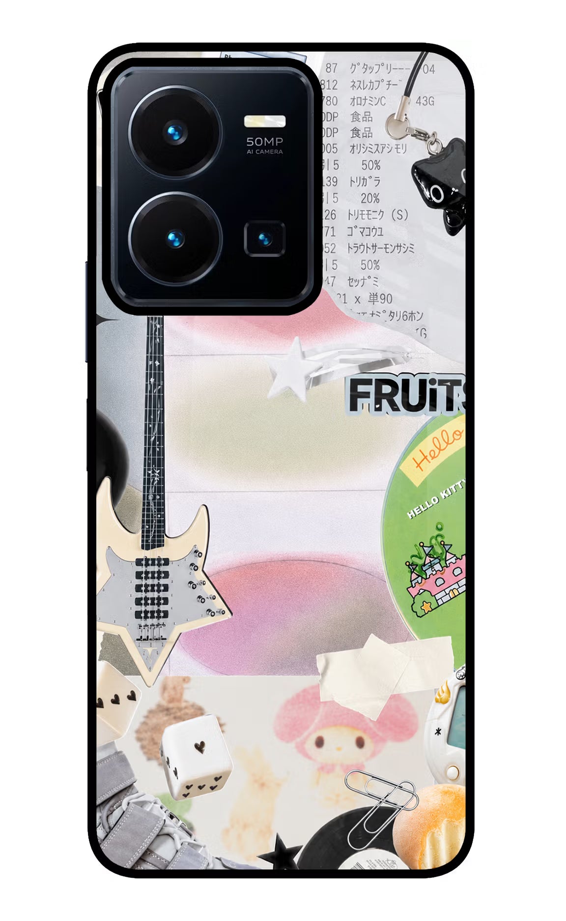 Softcore case Vivo Y35 Glass Case Back Cover by Casekaro