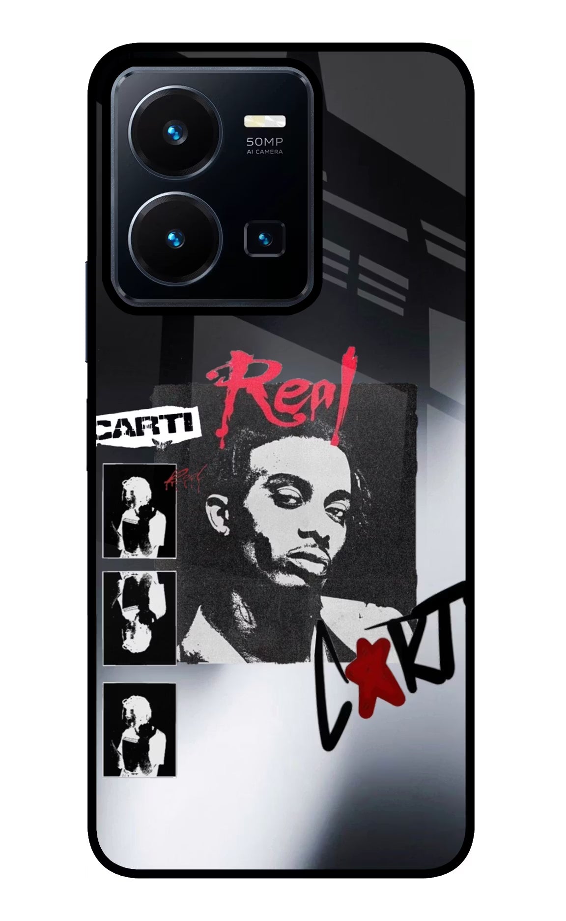 Playboi Carti Vivo Y35 Glass Case Back Cover by Casekaro