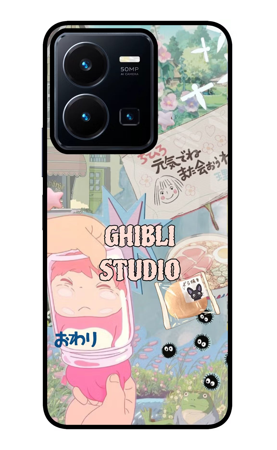 Studio Ghibli Vivo Y35 Glass Case