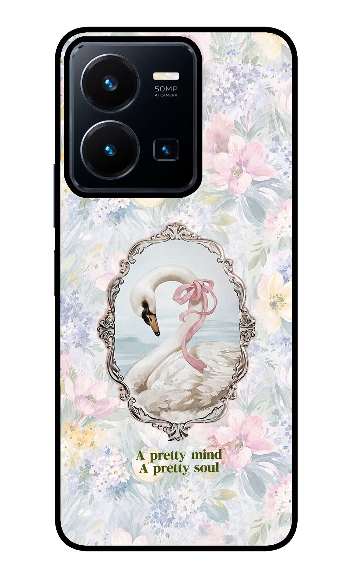 Pretty Mind Pretty Soul Vivo Y35 Glass Case