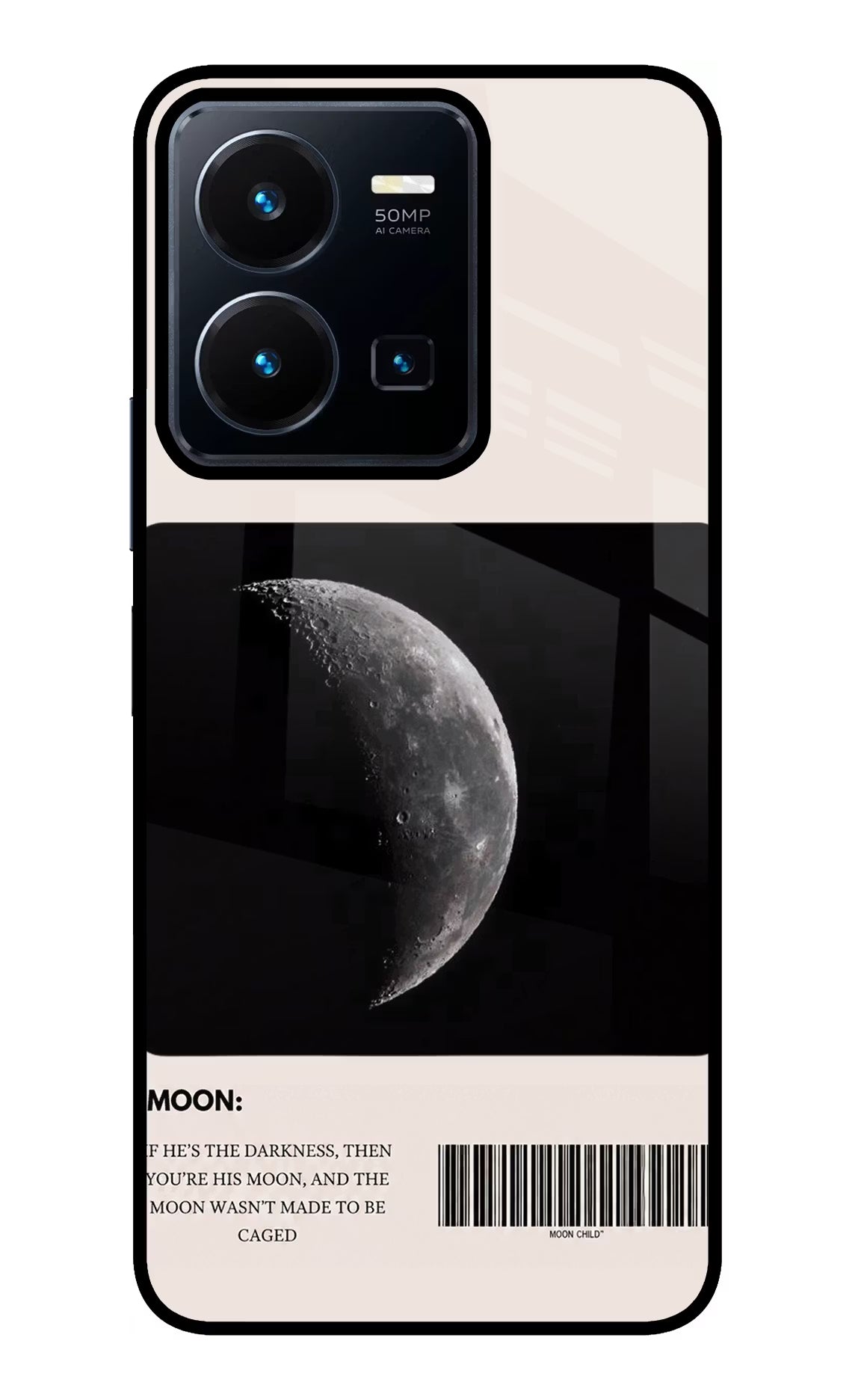 Moon Phase Vivo Y35 Glass Case