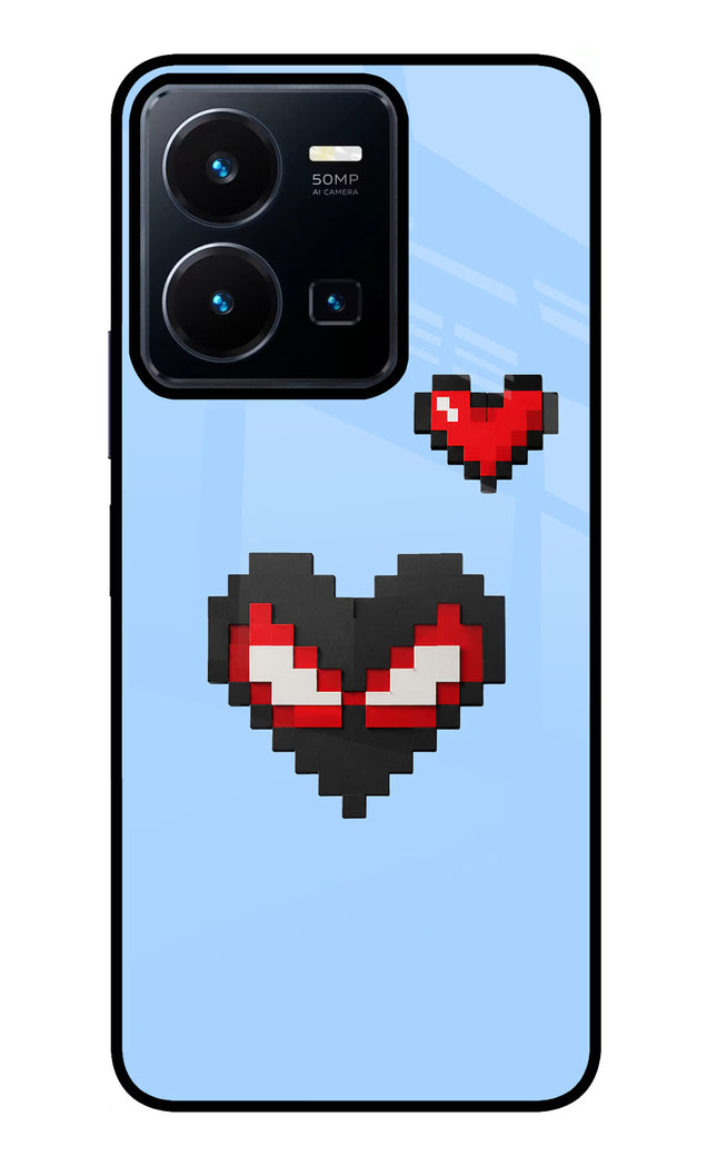 Peter Heart Vivo Y35 Glass Case
