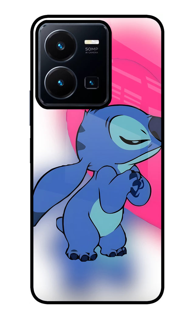 Stitch Hug Vivo Y35 Glass Case