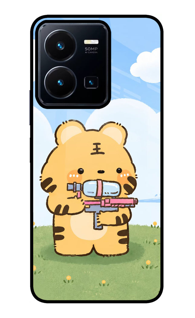 Tiger Treat Vivo Y35 Glass Case