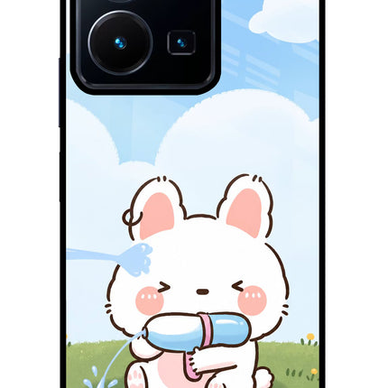 Bunny Treat Vivo Y35 Glass Case