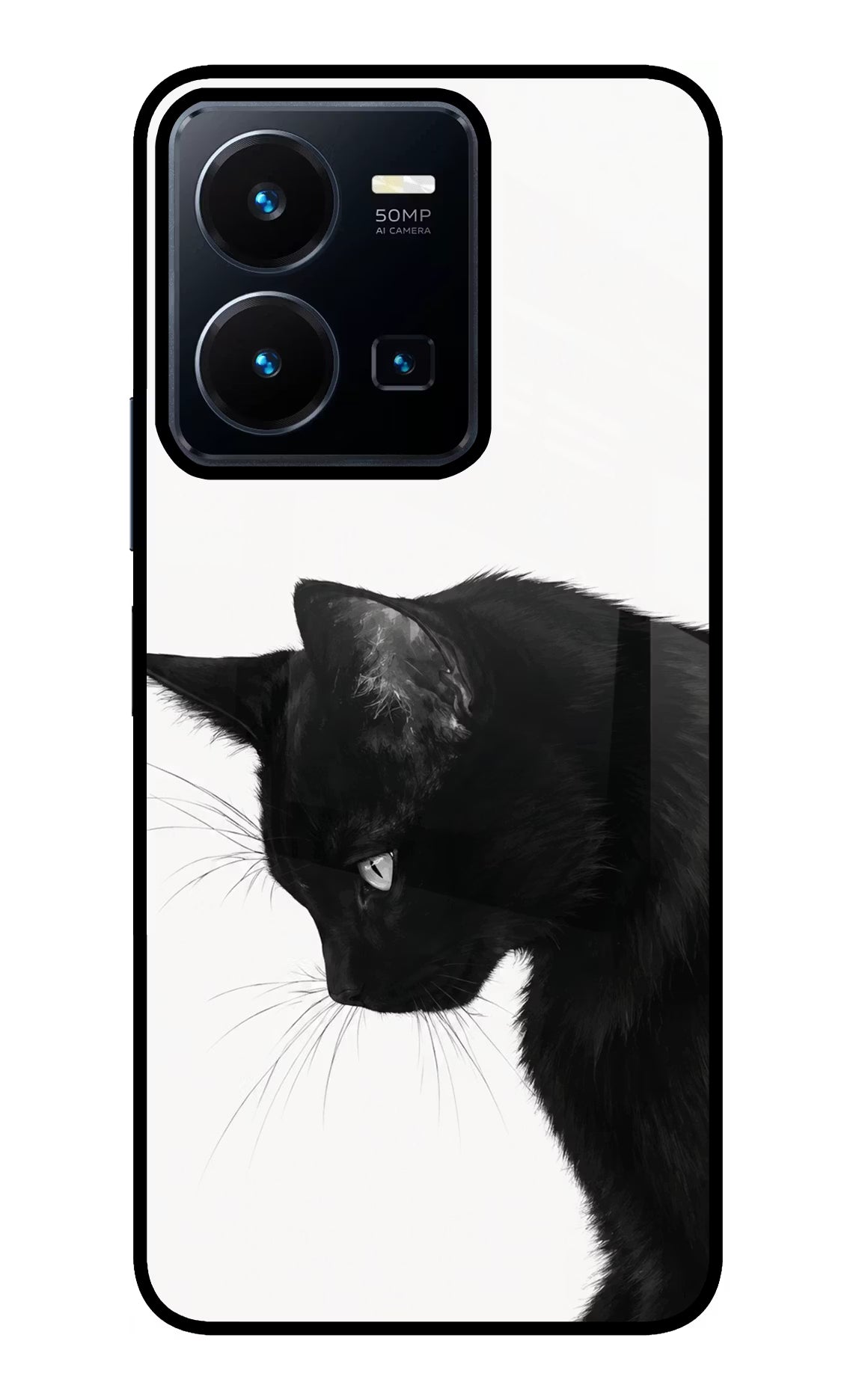 Shadow Gaze Vivo Y35 Glass Case