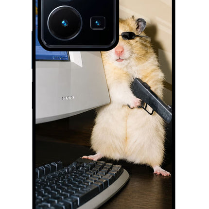 Hacker Hamster Vivo Y35 Glass Case
