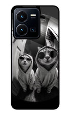 Hood Cats Vivo Y35 Glass Case