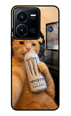 Gamer Cat Energy Vivo Y35 Glass Case