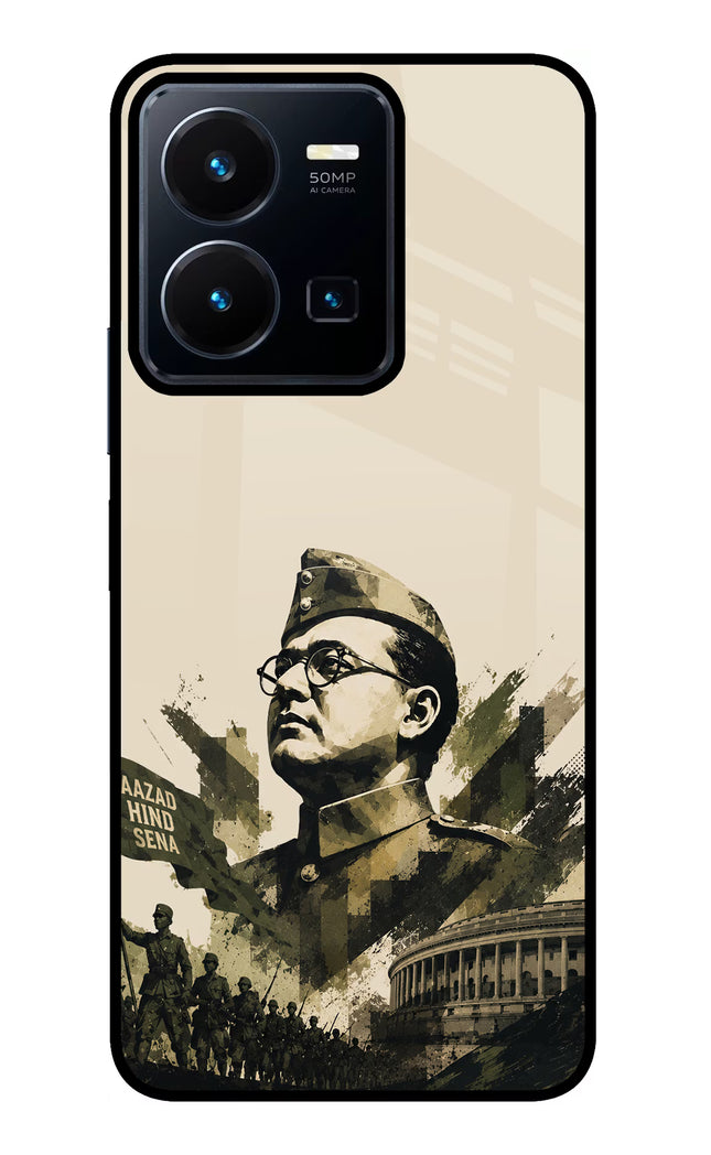 Netaji Rising Vivo Y35 Glass Case