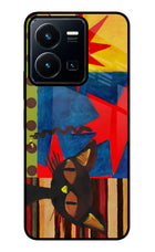 Pop Cat Vivo Y35 Glass Case