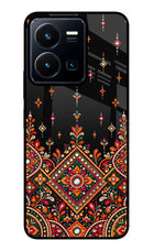 Noir Mehfil Vivo Y35 Glass Case