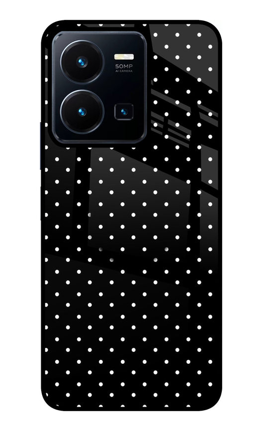 White Dots Vivo Y35 Glass Case