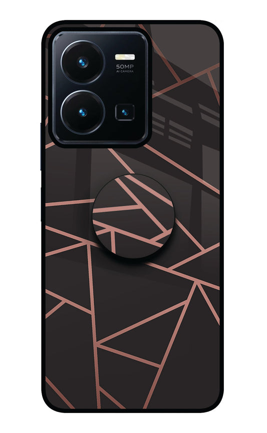 Geometric Pattern Vivo Y35 Glass Case