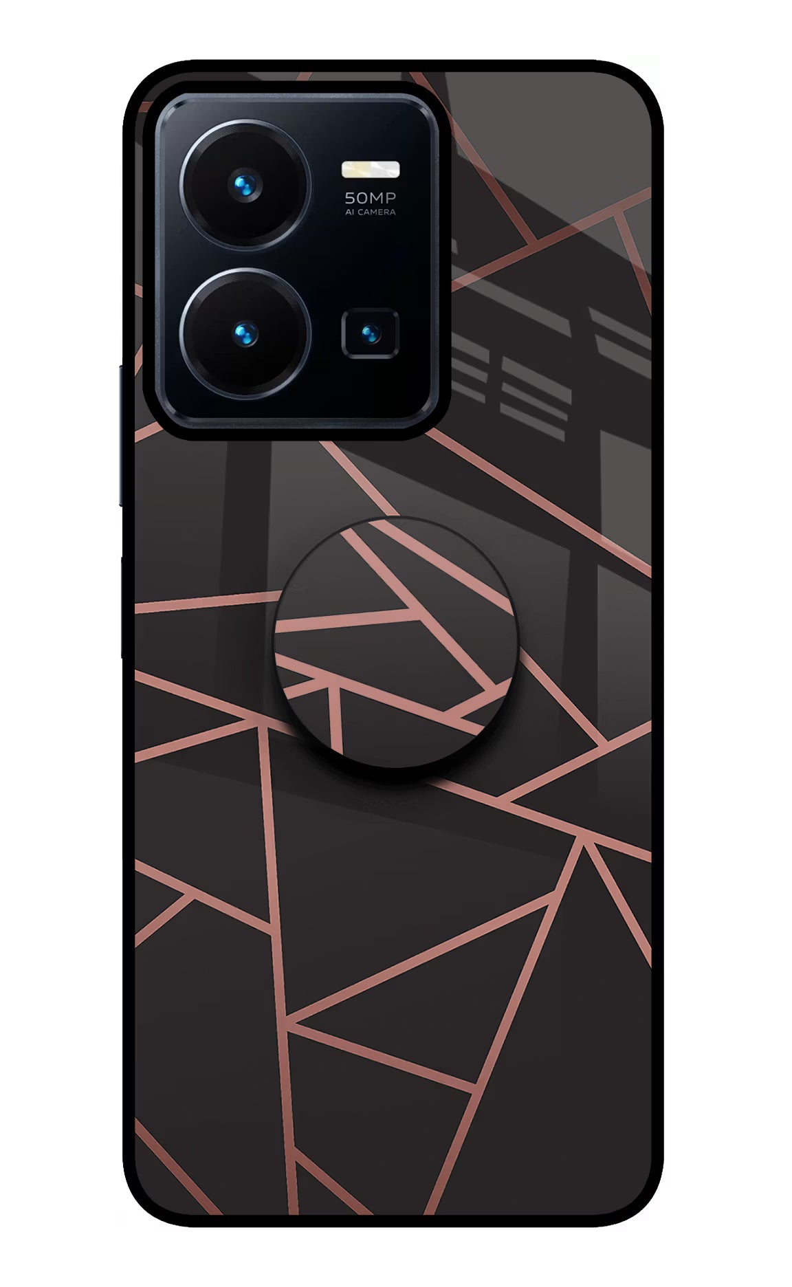 Geometric Pattern Vivo Y35 Pop Case by Casekaro
