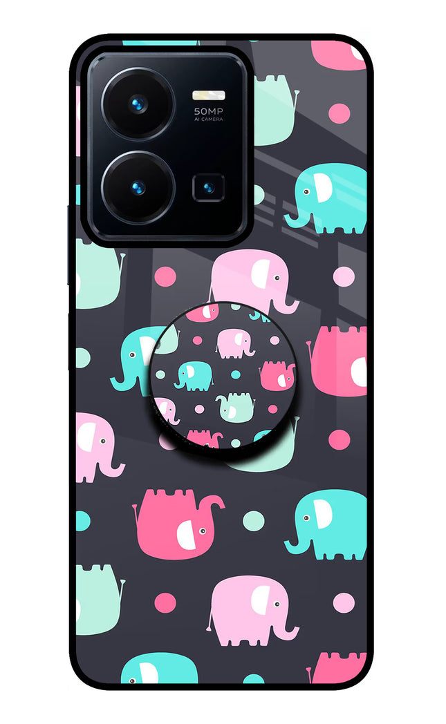 Baby Elephants Vivo Y35 Pop Case by Casekaro