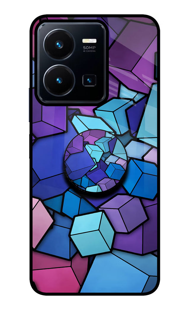 Cubic Abstract Vivo Y35 Pop Case by Casekaro