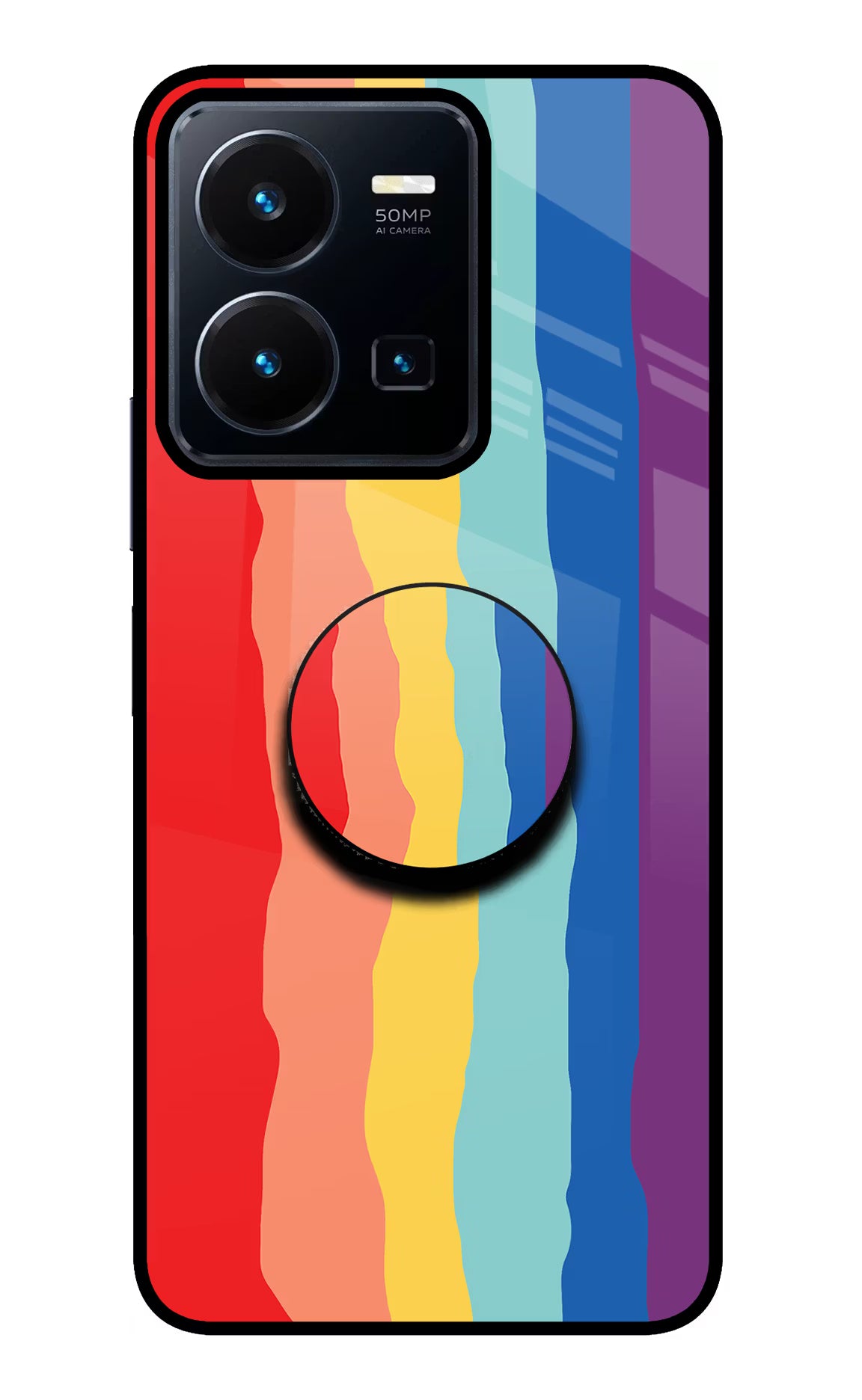 Rainbow Vivo Y35 Pop Case by Casekaro