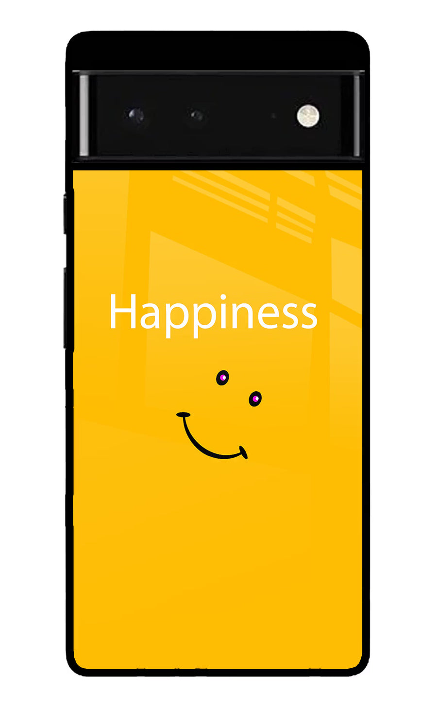 Happiness With Smiley Google Pixel 6 Back Cover, Glass case
