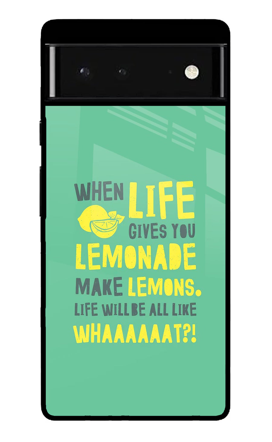 Quote Google Pixel 6 Back Cover, Glass case