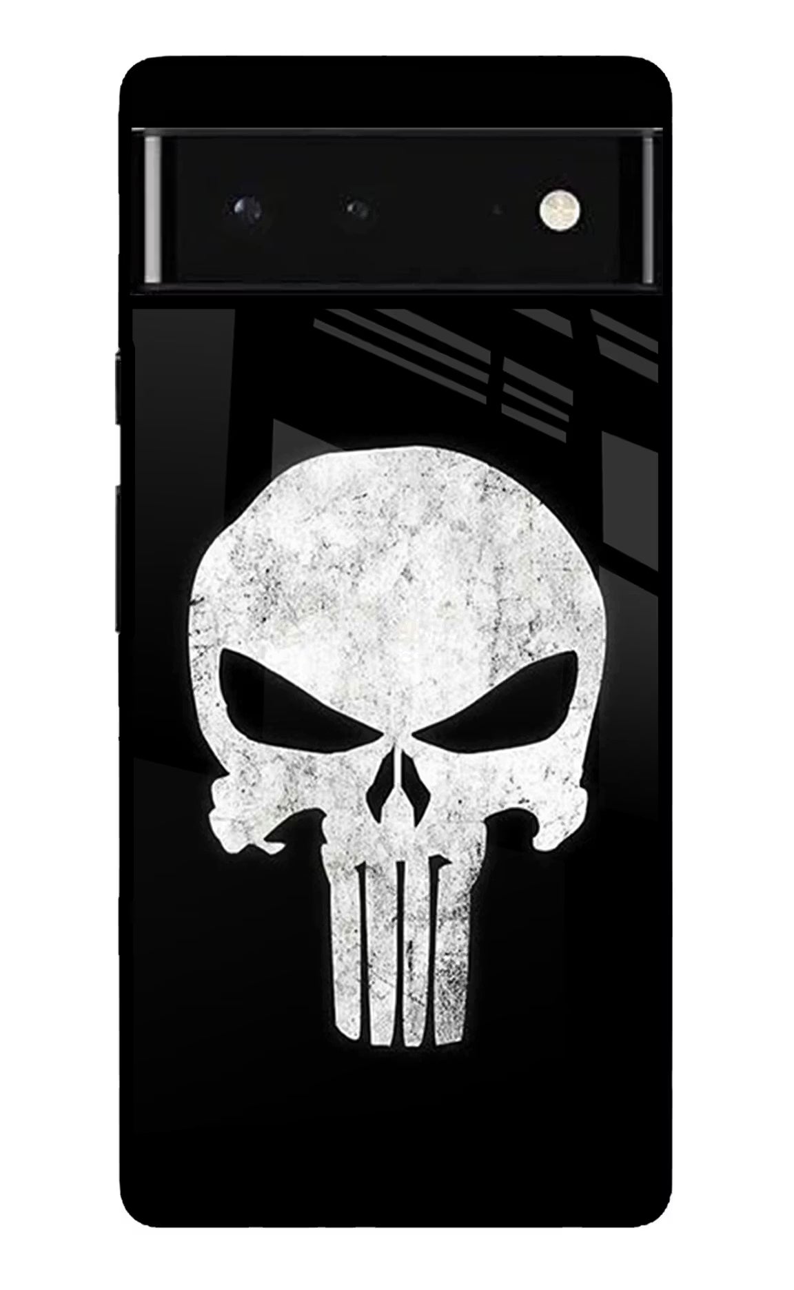 Punisher Skull Google Pixel 6 Glass Case Back Cover by Casekaro
