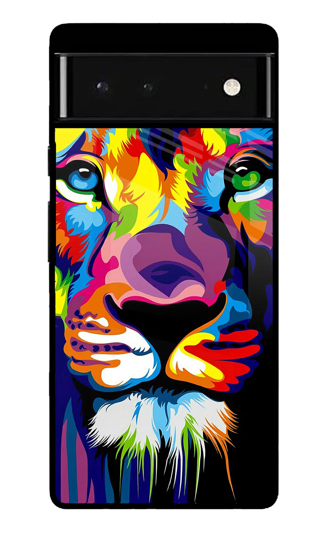 Lion Google Pixel 6 Glass Case Back Cover by Casekaro