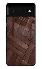 Wooden Texture Design Google Pixel 6 Glass Case