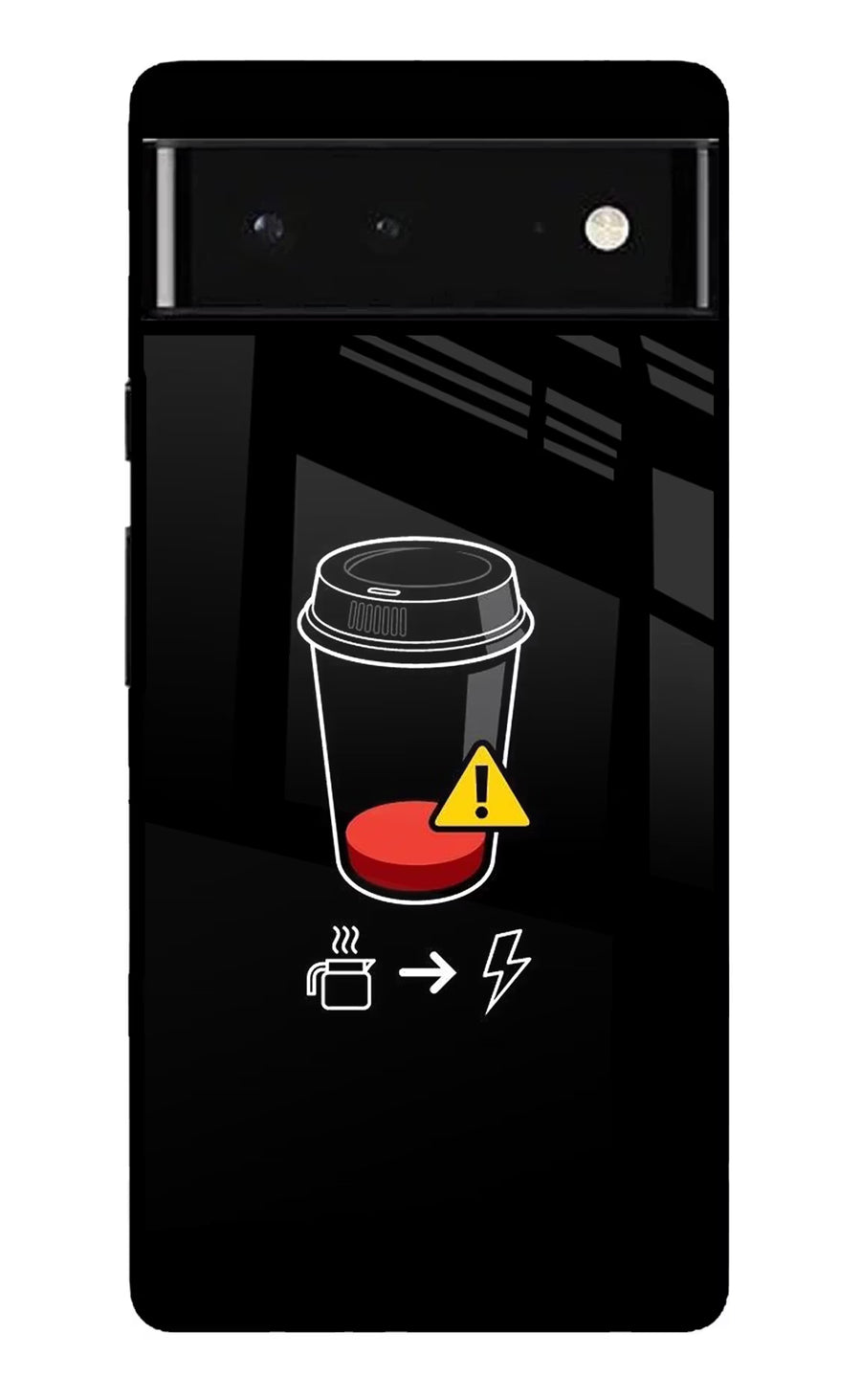 Coffee Google Pixel 6 Back Cover, Glass case