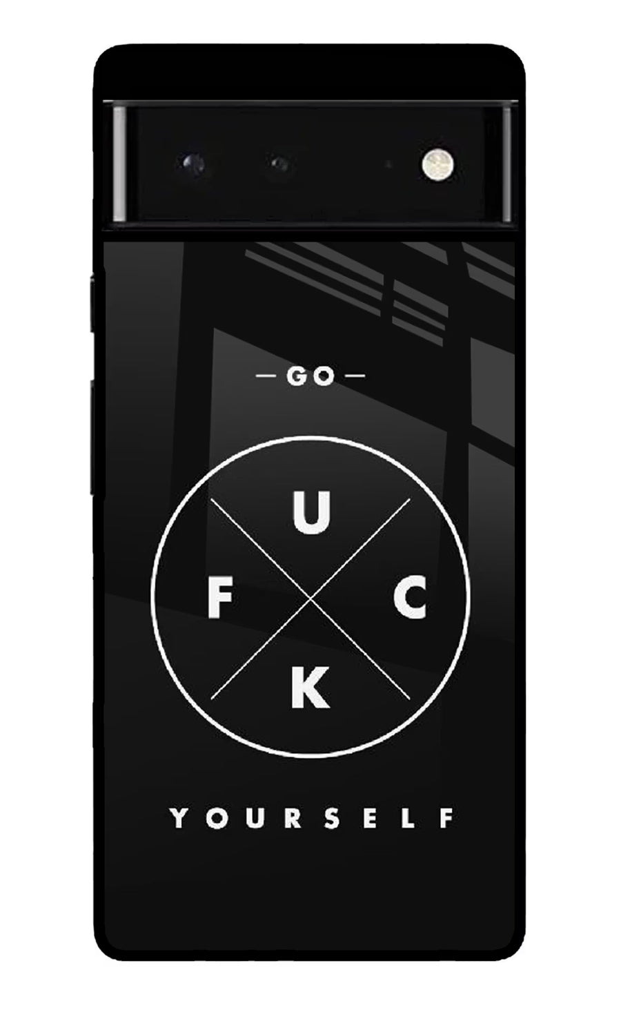 Go Fuck Yourself Google Pixel 6 Back Cover, Glass case