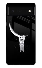 Moon Space Google Pixel 6 Glass Case Back Cover by Casekaro