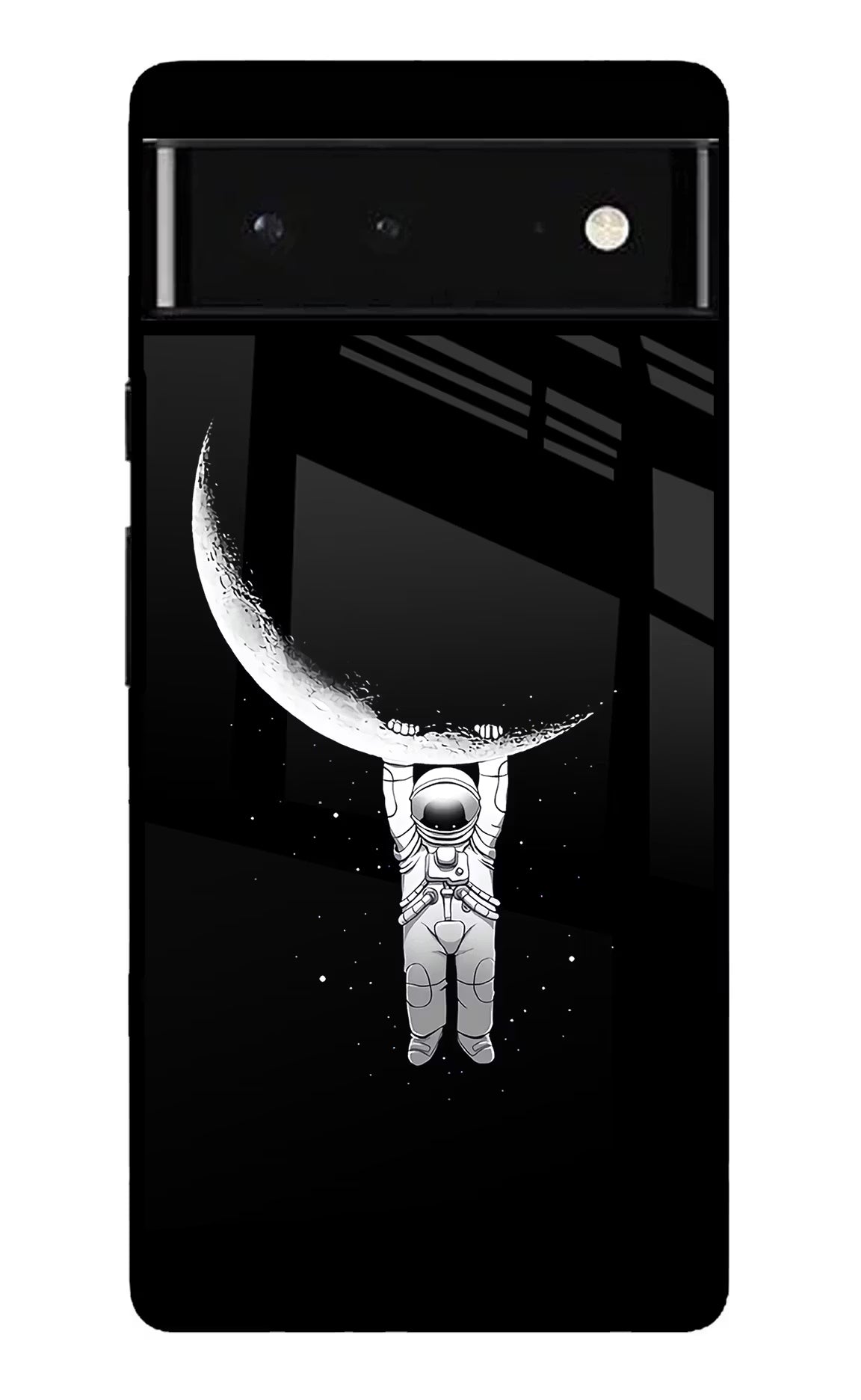 Moon Space Google Pixel 6 Glass Case Back Cover by Casekaro
