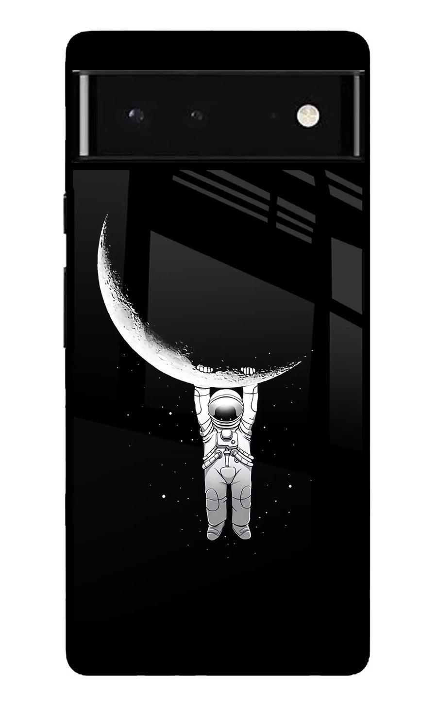 Moon Space Google Pixel 6 Back Cover, Glass case