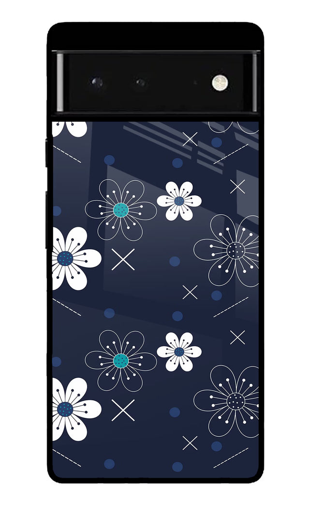Flowers Google Pixel 6 Glass Case