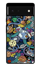 Space Abstract Google Pixel 6 Glass Case