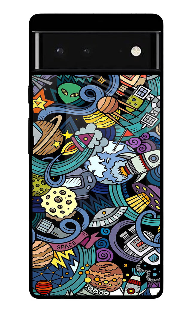 Space Abstract Google Pixel 6 Glass Case