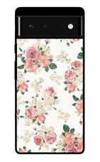 Flowers Google Pixel 6 Glass Case