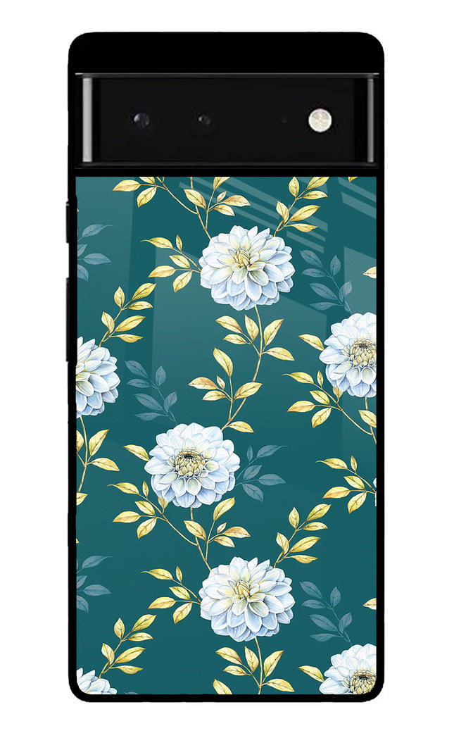 Flowers Google Pixel 6 Glass Case