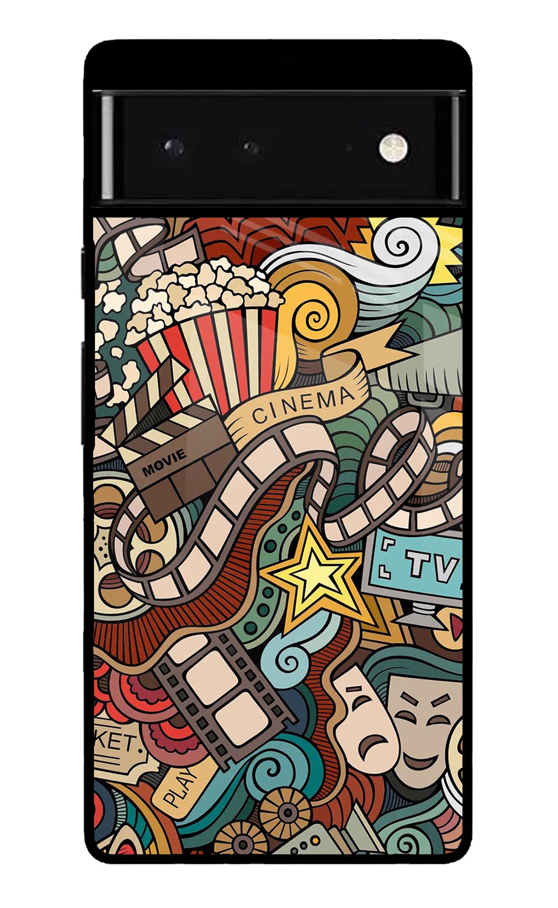 Cinema Abstract Google Pixel 6 Glass Case