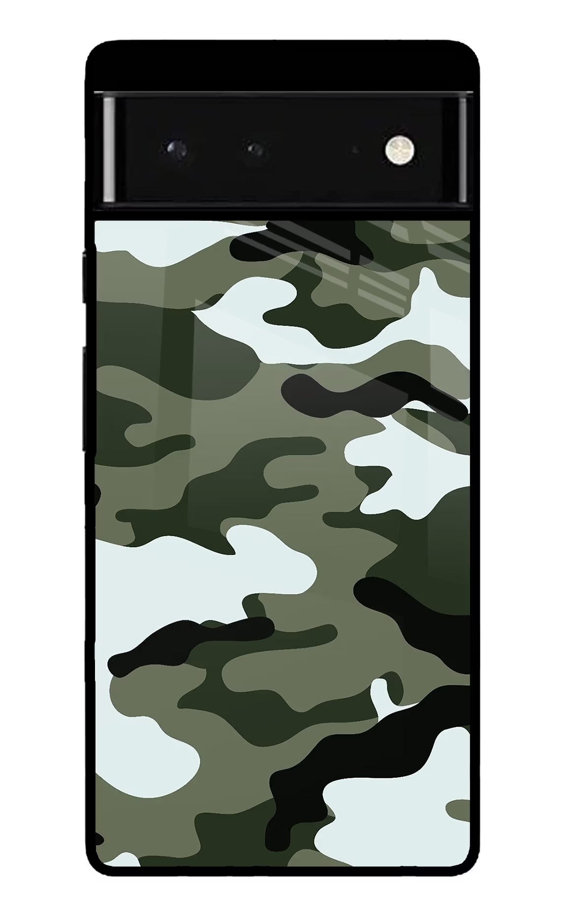 Camouflage Google Pixel 6 Glass Case