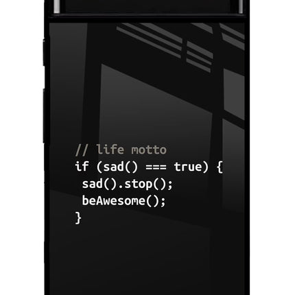 Life Motto Code Google Pixel 6 Glass Case Back Cover by Casekaro
