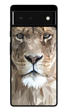 Lion Art Google Pixel 6 Glass Case