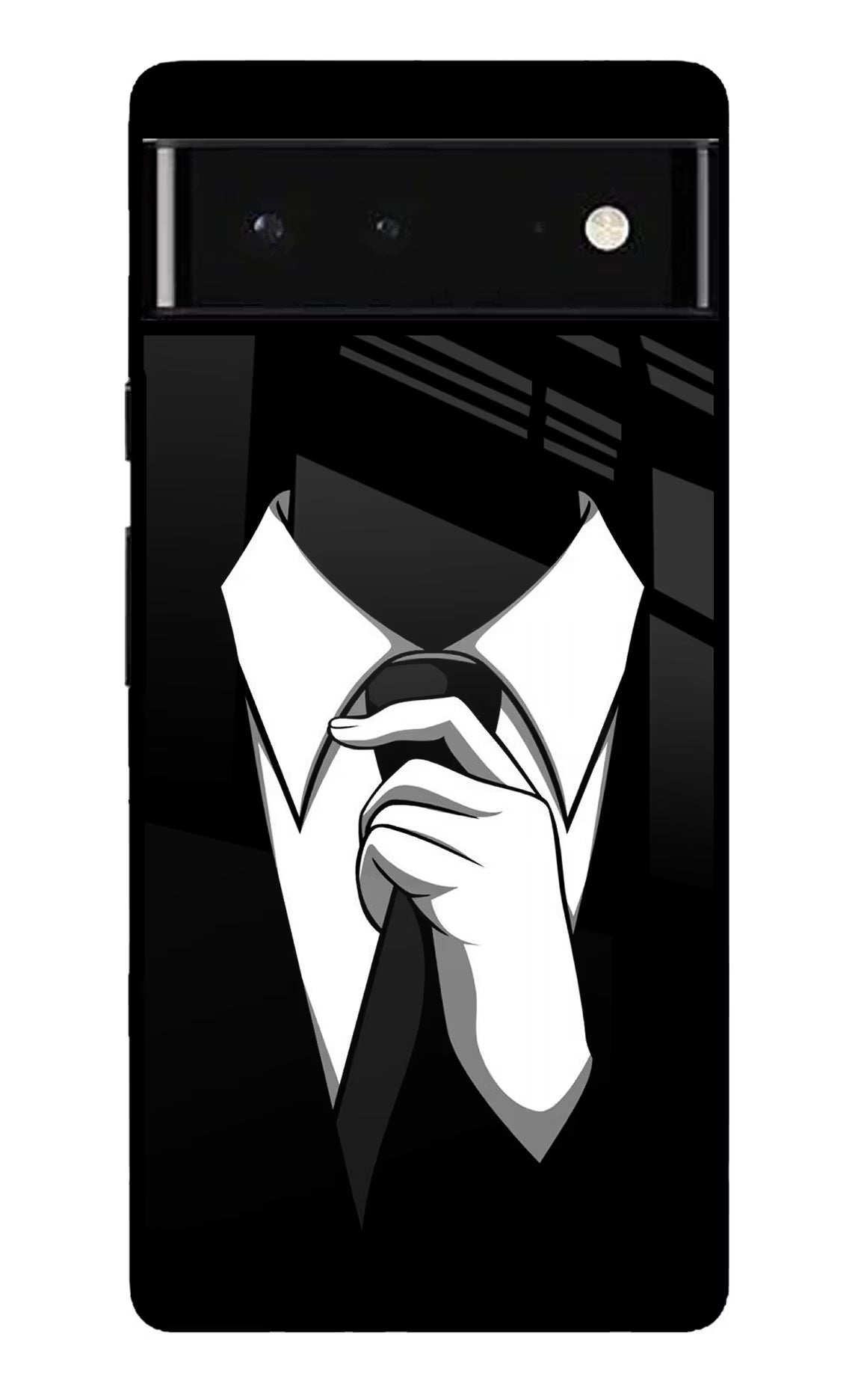 Black Tie Google Pixel 6 Glass Case